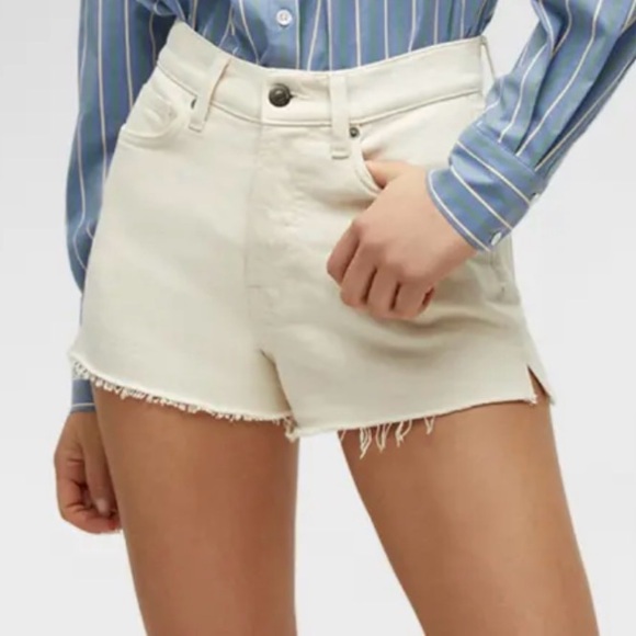 Veronica Beard Timmi High-Rise Cutoff Denim Short - Picture 2 of 11